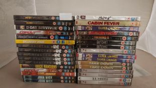 (R14F) 32 X Mixed DVD’s (All New / Sealed) . To Include Take Down, Cabin Fever, Spy, Mad Max & Sp