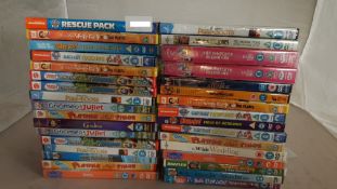 (R14D) 33 X Mixed DVD’s (All New / Sealed). To Include Paw Patrol, Puss In Boots, Scooby Doo, Pin