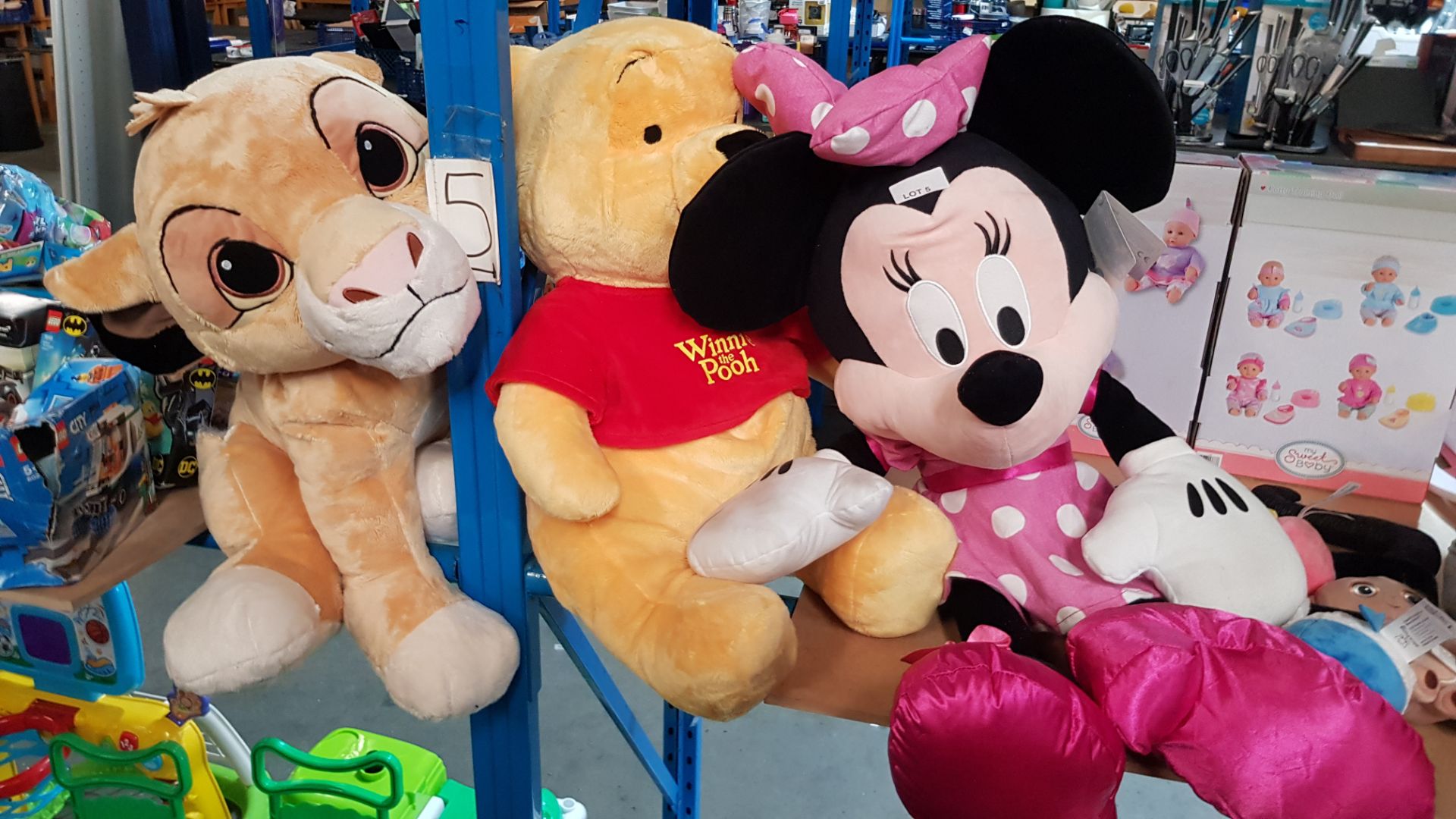 (R3O) Toys. Approx. 32 Items. Mixed Soft Toys To Include Disney Large Minnie Mouse. Winnie The Po - Image 2 of 3