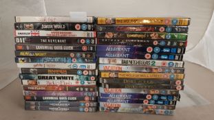 (R14F) 32 X Mixed DVD’s (All New /Sealed). To Include The Wolf Of Wall Street, Jurassic World, Gr