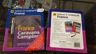 (R14D) Car / Travel. 2 X AA Caravan & Camping Kit Packs (New)