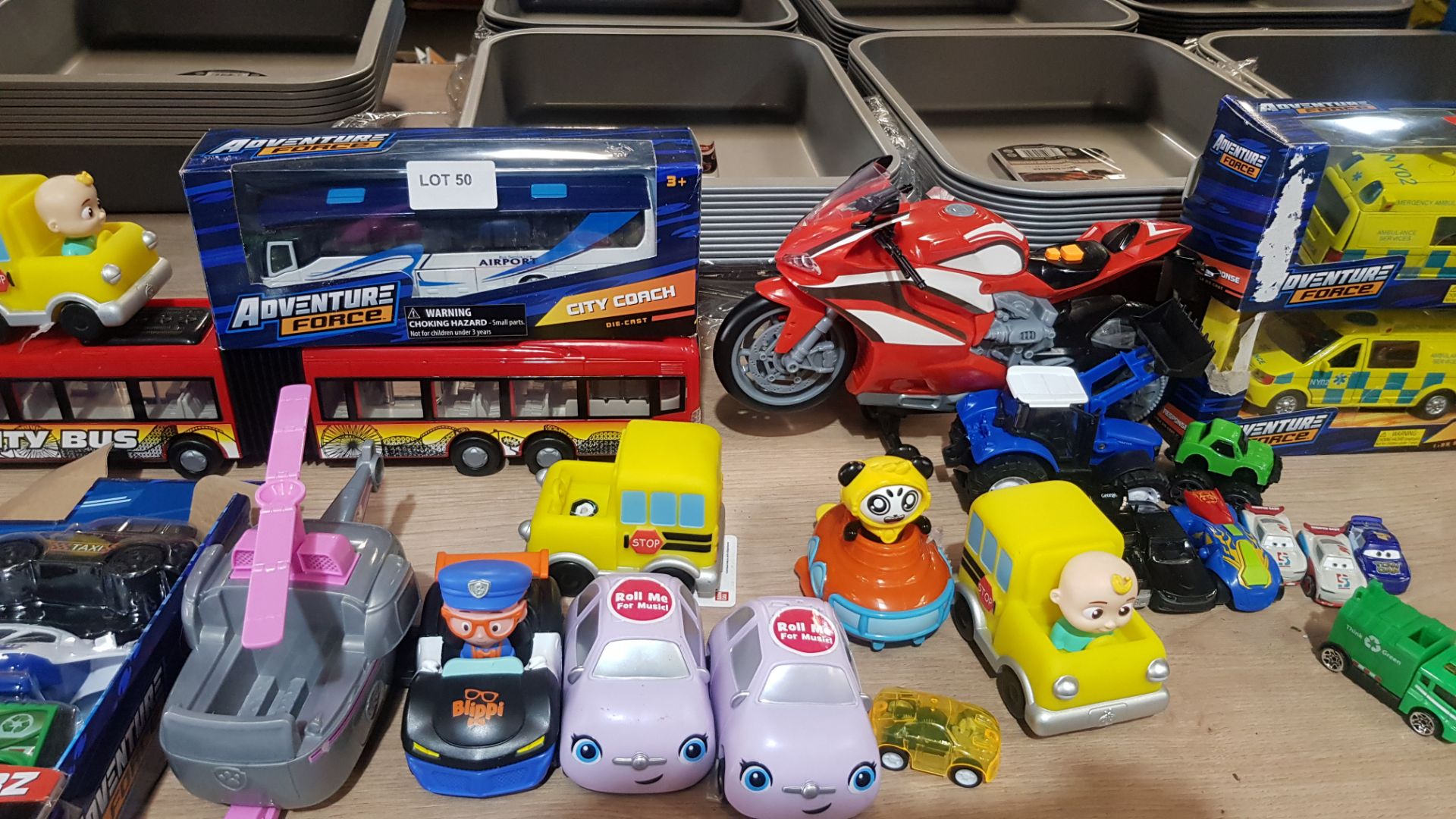 (R3F) Toys. Approx. 45 X Mixed Toy Cars / Vehicles. To Include 5 X Adventure Force Light & Sound V - Image 2 of 4