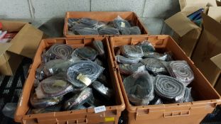 (R14F) Contents Of 3 Containers. A Quantity Of Fabric Belts (New)