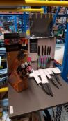 (R15H) Kitchen. 2 Items. 1 X Sabatier Professional x45 Cr Mo V15 5 Knife Set. & 1 X Stainless St