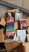 (R14F) Contents Of 3 Boxes. A Quantity Of Mixed Books To Include. 12 X Clive Woodward Winning, 10