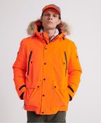 Superdry Premuim ultimate down jacket . Size M - Hazard Orange