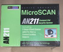 2 X BRAND NEW ACTIVE SECURITY MICROSCAN AN212 COMPACT CAR SECURITY SYSTEMS RRP £79.99
