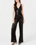 Emerald Sundae Juniors' Sequined Jumpsuit Uk 8 Colour Black Rrp £86