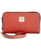 Dooney & Bourke Beacon Zip Around Wristlet. Colour Red Rrp £88