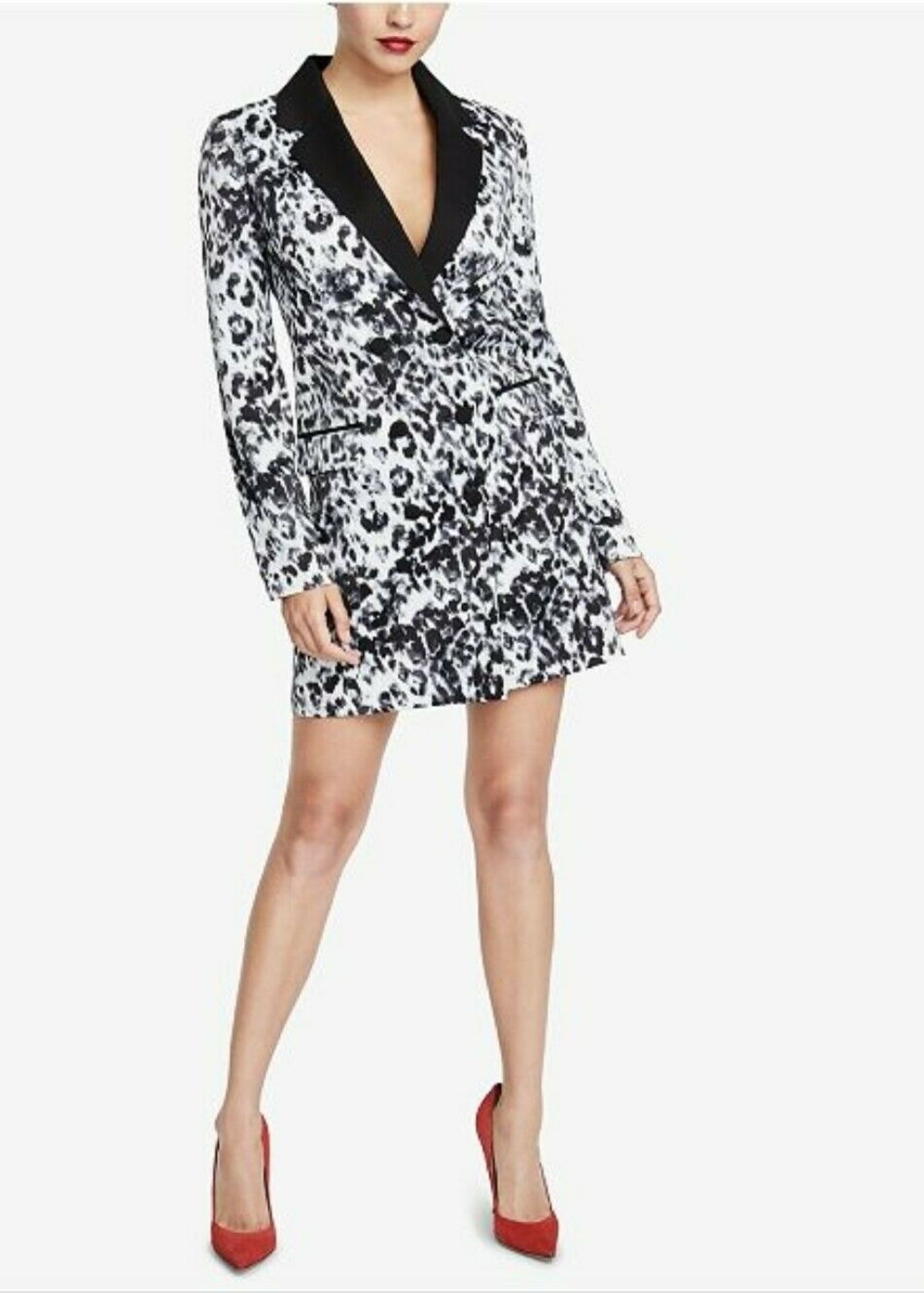 Designer Rachel Rachel Roy Printed Blazer Dress - Size 6