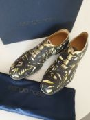 Designer Sergio Rossi Multi Colour Lace Up Man's Shoes Rrp £800 Size - 7