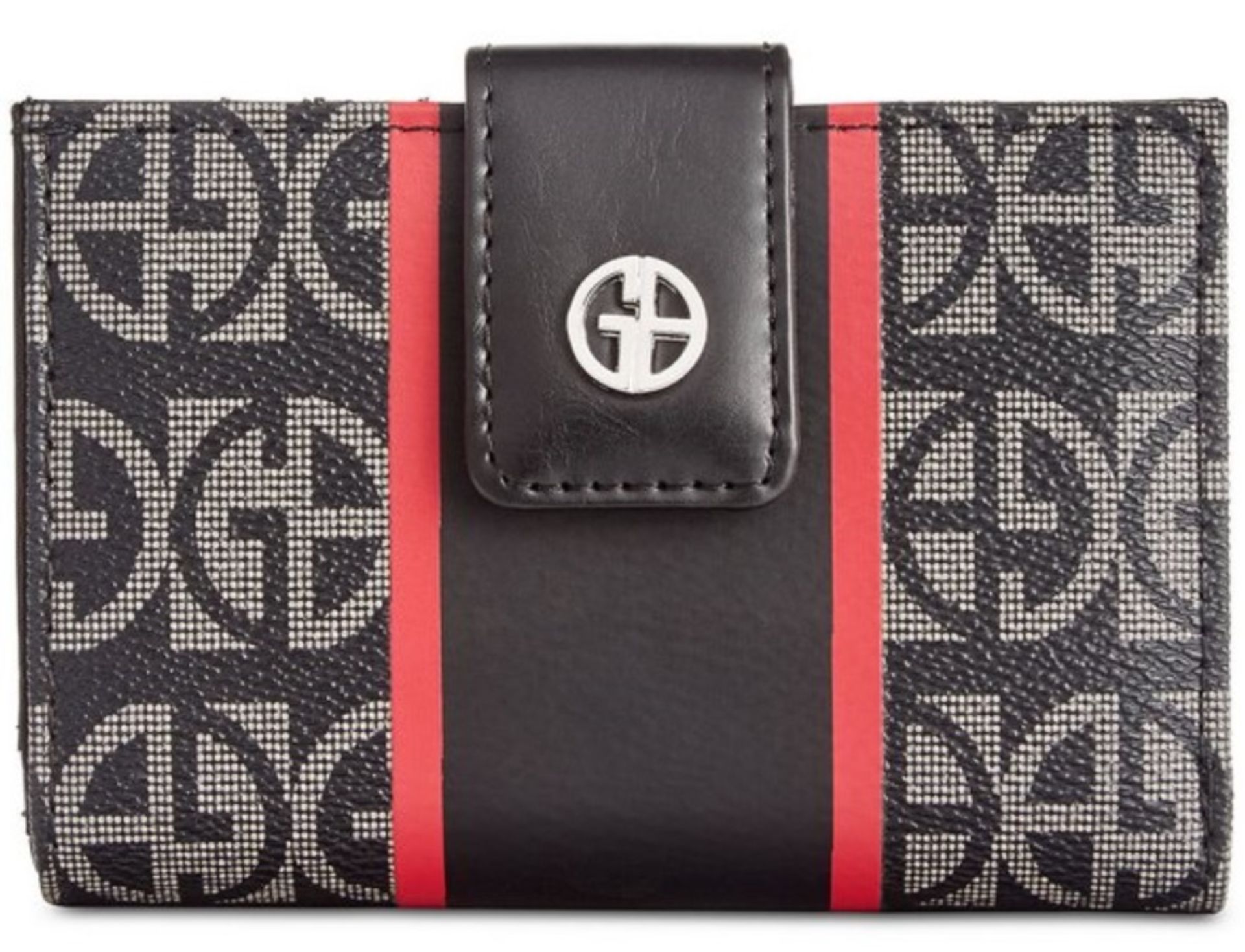 Giani Bernini Block Signature Stripe Frame Wallet Rrp £55