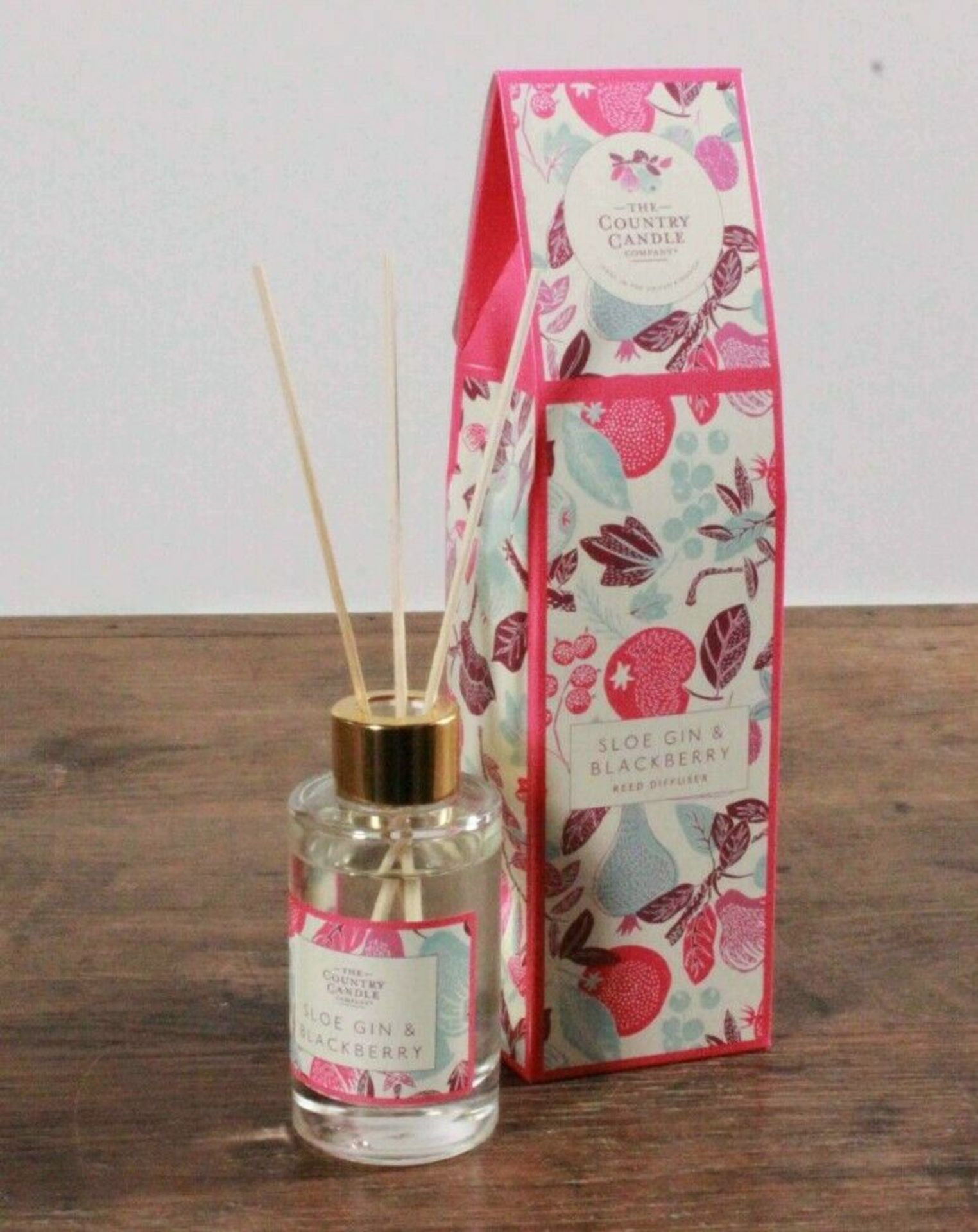 5 X The Country Candle Company Sloe Gin & Blackberry Fragrant Orchard Reed Diffuser