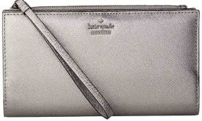 Genuine Kate Spade New York Women's Cameron Street Eliza Leather Wallet Metallic Rrp £106