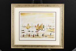 Limited Edition by L.S. Lowry "Yachts"