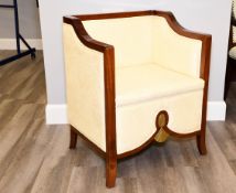 Solid Rosewood Frame Upholstered Chair