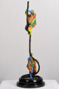 3ft Multicoloured Bronze Art Sculpture