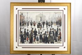 Limited Edition Framed Gouttelette L.S.. Lowry's ""The Prayer Meeting""