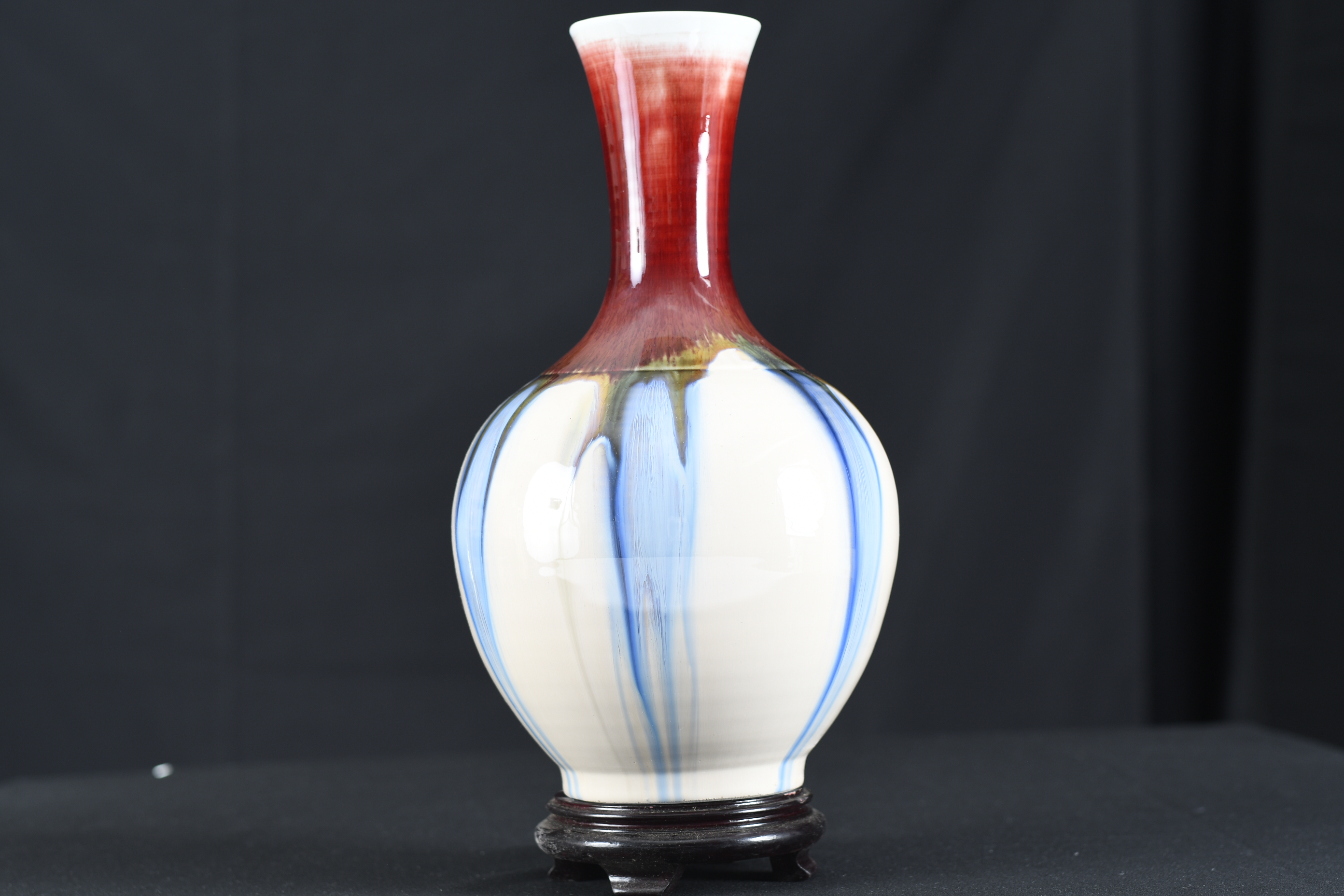 Hand made Funnel Top Porcelain Vase - Image 10 of 10