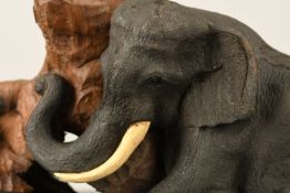 Large Elephant Wood Carving