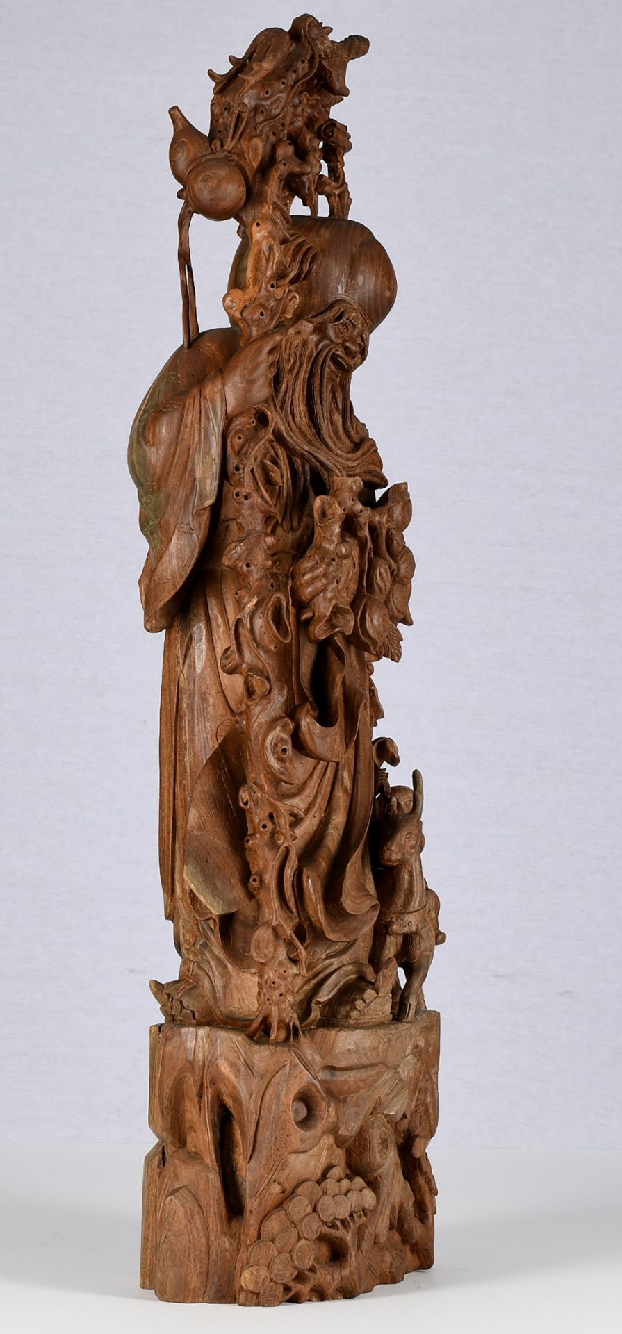 Carved Sandlewood Figure - Image 6 of 12