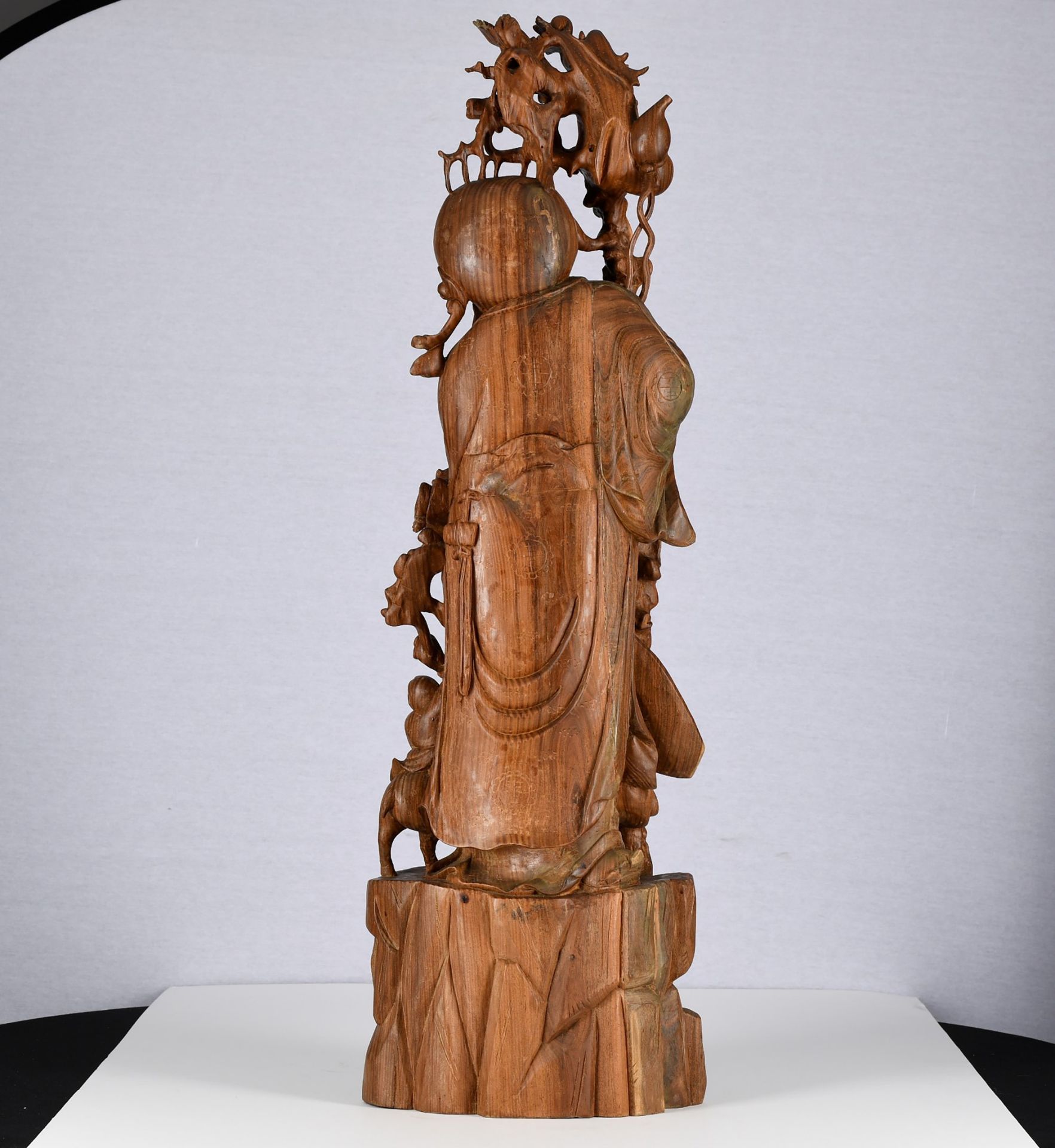 Carved Sandlewood Figure - Image 7 of 12