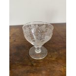 C19th cut glass rummer