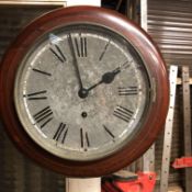 C19th Circular kitchen clock