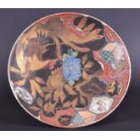 C19th Imari lacquered charger