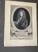 C19th Louvre facsimile Of C17th engraving of the secretary of state