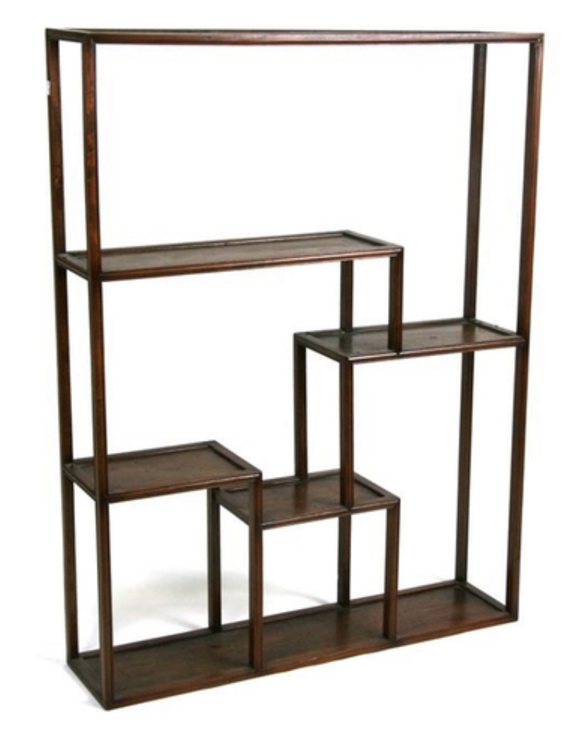 Chinese hardwood multi-tier display stand - Image 3 of 8
