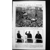 Irish Civil War Eamon De Valera Speech To A Crowd Of Thousands