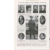 Original Easter Rising 1916 Print ""The Sinn Fein Rebellion Personalities""