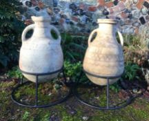 Pair of Moroccan amphora/oil jars