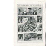 Original Easter Rising 1916 Print ""Views Of The Sinn Fein Rebellion""