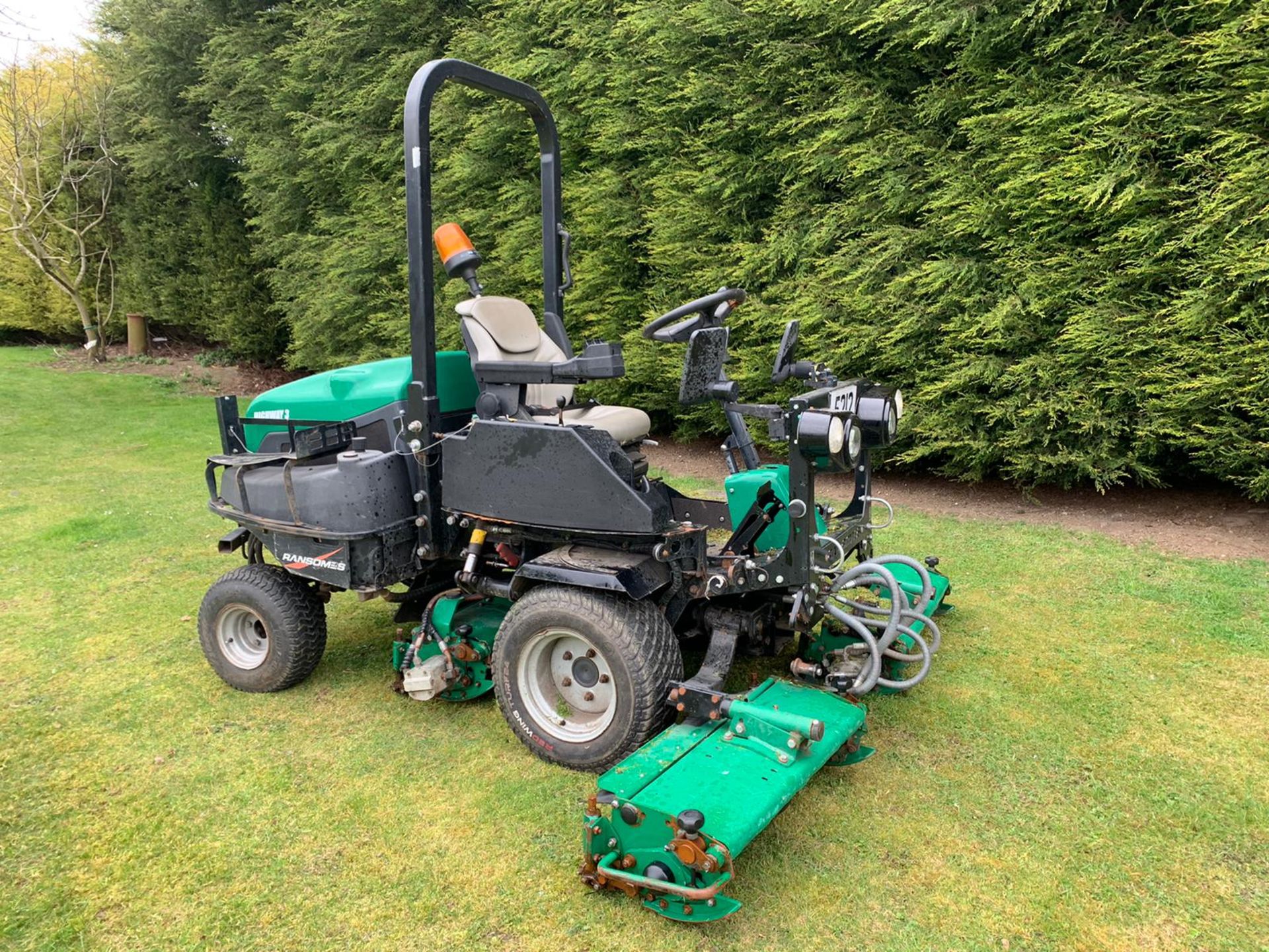 Ransomes Highway 3 diesel ride on mower. 4x4 - Image 2 of 5