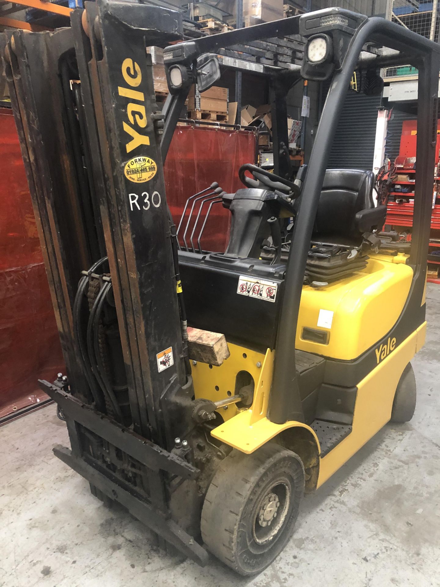 Yale GLP18VX (C810), gas counterbalance forklift truck - non runner - Image 3 of 6