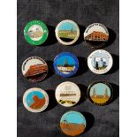 10 Colliery Badges from disused Mines