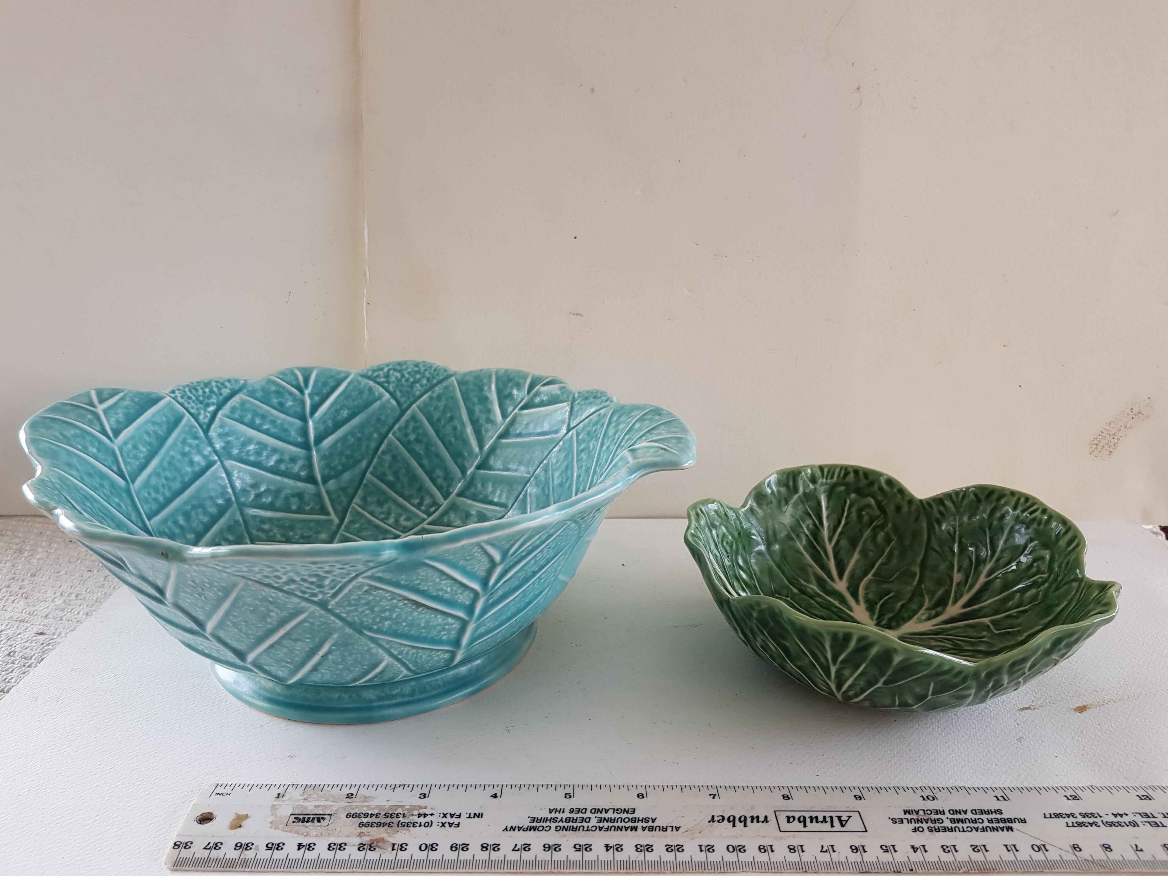 Large Sylvac Cabbage Leaf Bowl with another - Image 2 of 6