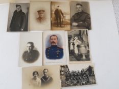 Collection of WW1 Soldiers Portraits Post Cards.