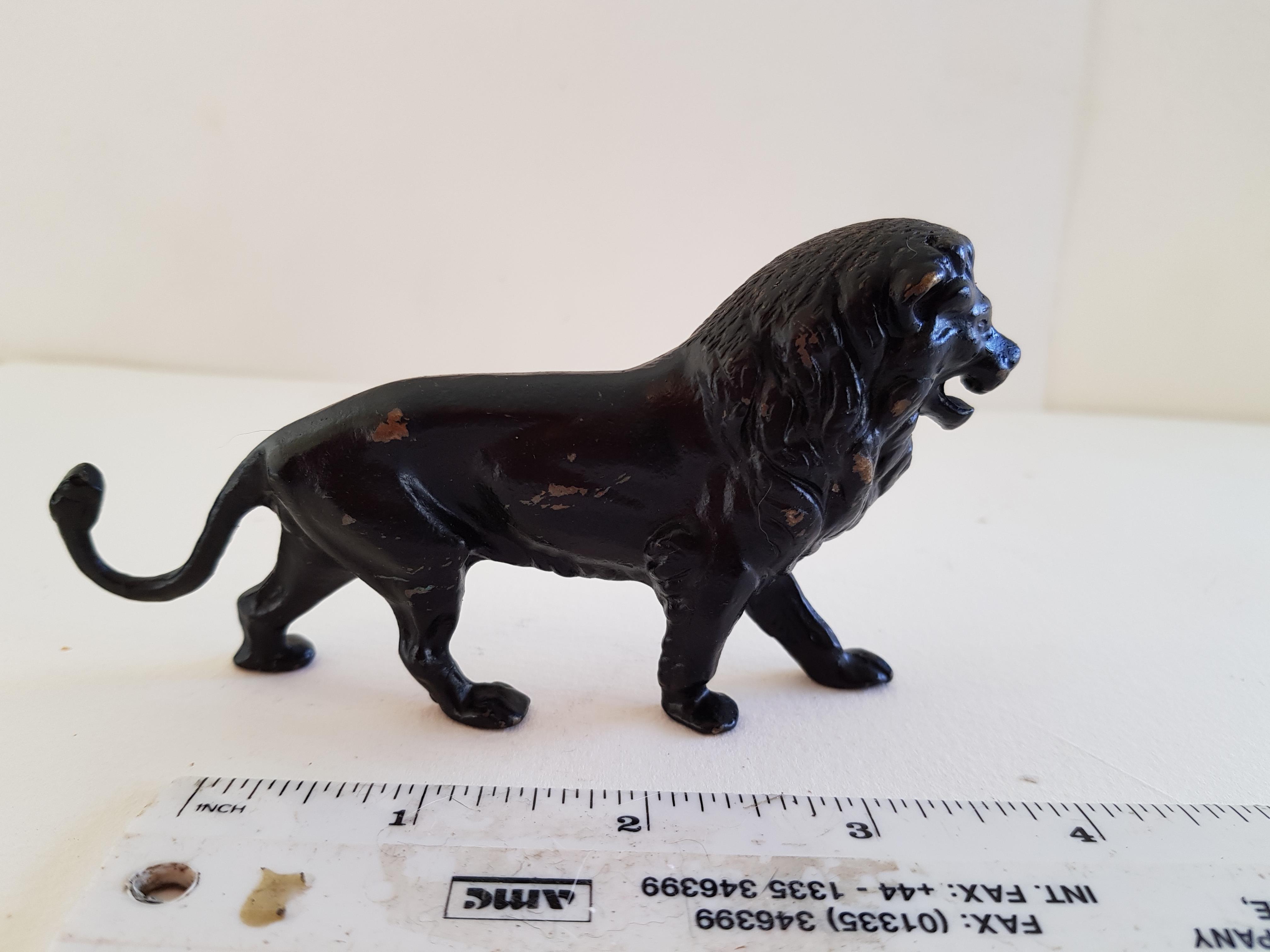 Solid Bronze Lion - Image 2 of 2