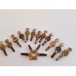 Vintage Pocket Watch Keys