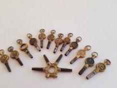 Vintage Pocket Watch Keys