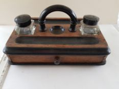 Edwardian Desk Stand With A Drawer