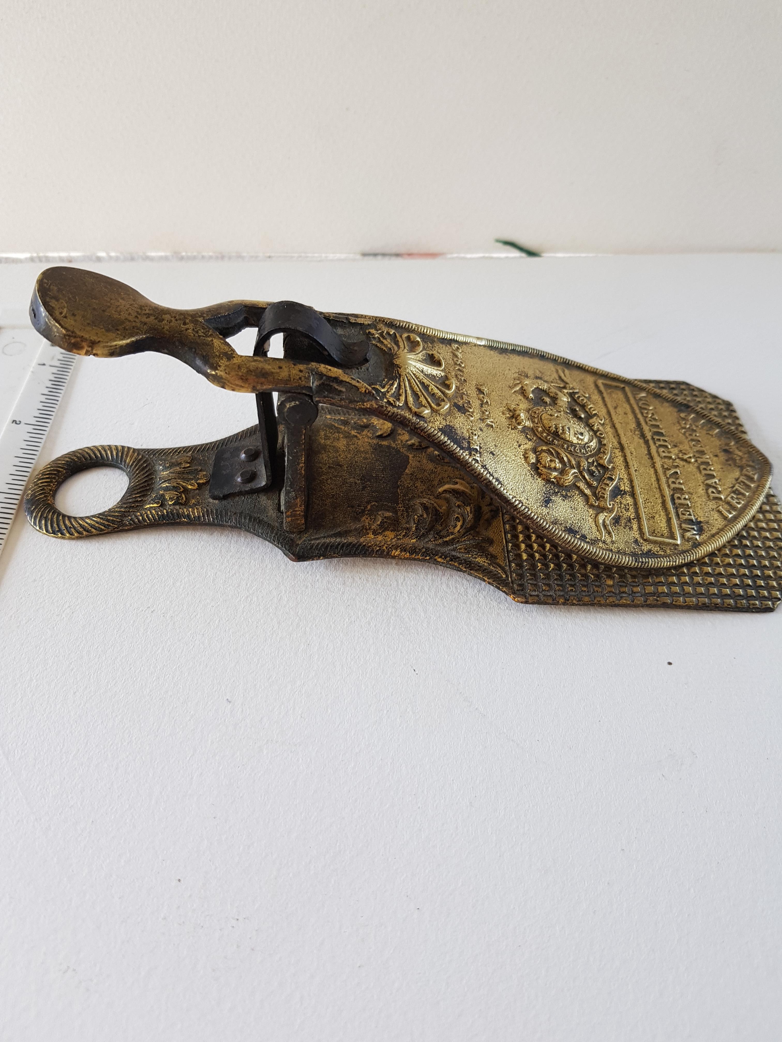 Victorian Brass Letter Clip - Image 2 of 3