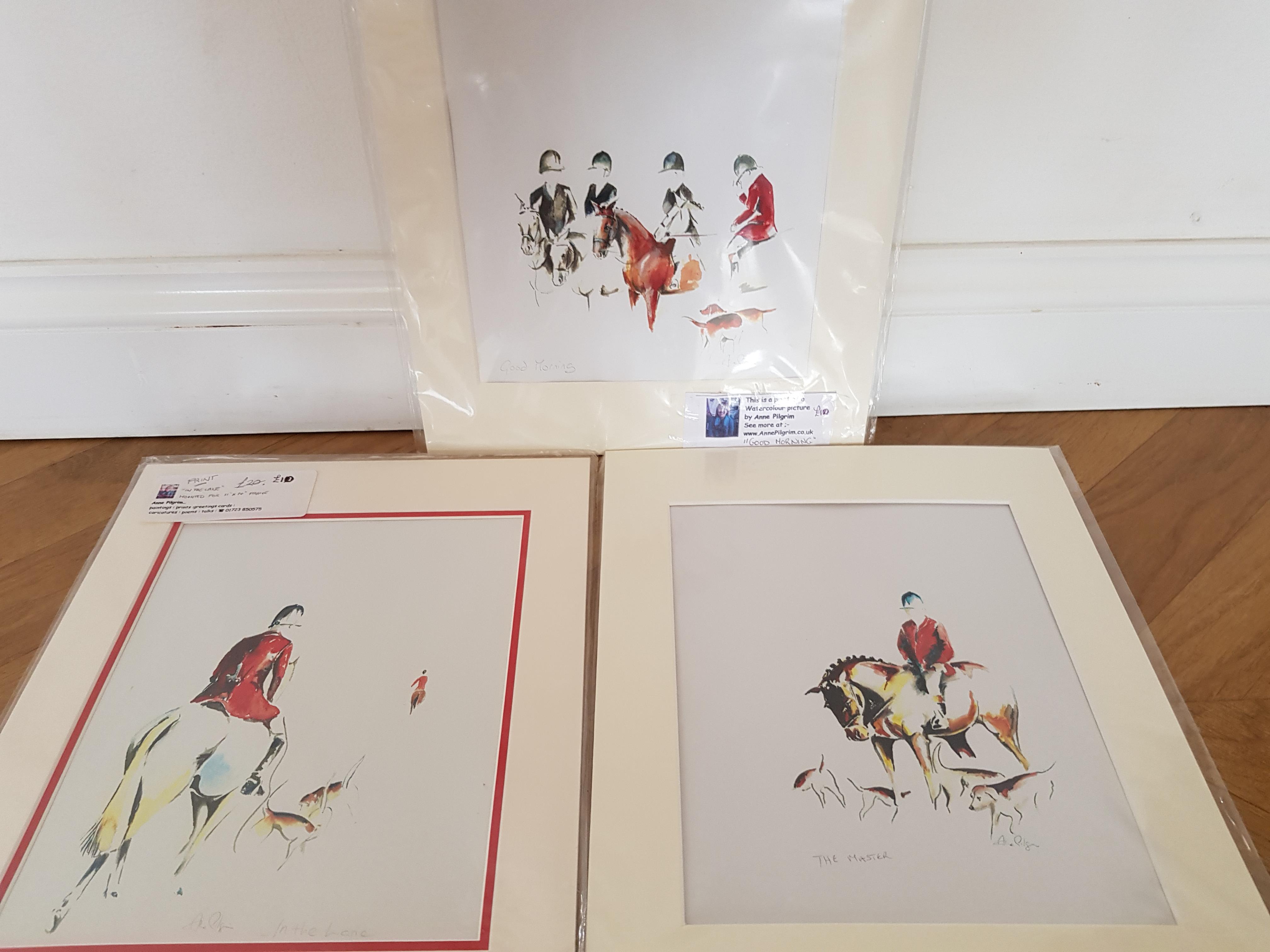 Hunting Prints by Artist Anne Pilgrim - Image 2 of 5