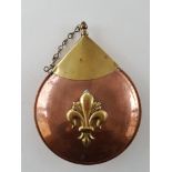 Ornate Copper and Brass Flask.