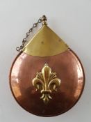 Ornate Copper and Brass Flask.
