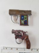 Modern Special and Corona Cigarette Lighters Shaped as Guns