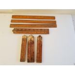 Collection of vintage Rulers